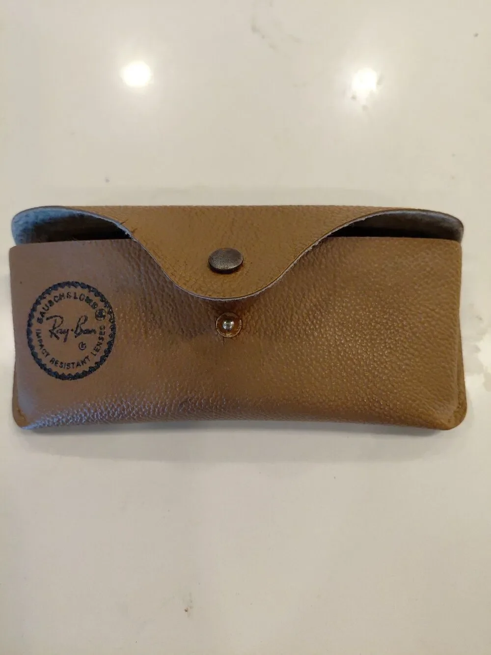 Classic Brown Vintage Ray Ban Glasses Case.